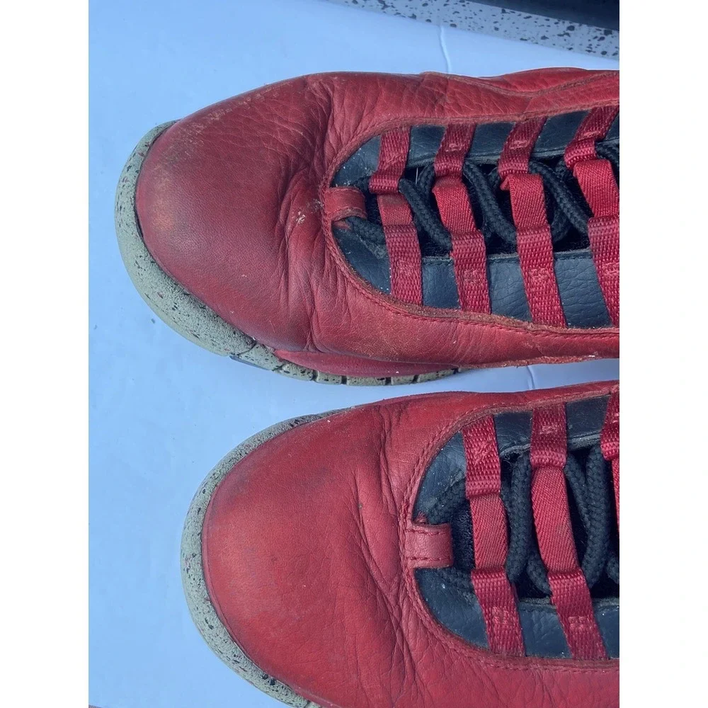 Nike‎ Air Jordan 10 X Retro Bulls Over Broadway Gym Red 30th Size 9.5 705178-601